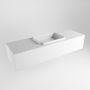 Mondiaz ERIN 150cm badmeubelset onderkast kleur Talc met 1 lade Wastafel RIDGE midden zonder kraangaten kleur Talc ERIN10011 - Thumbnail 3