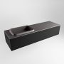 Mondiaz ERIN 150cm badmeubelset onderkast kleur Urban met 1 lade Wastafel RIDGE links 1 kraangat kleur Dark grey ERIN11546 - Thumbnail 3