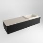 Mondiaz ERIN 150cm badmeubelset onderkast kleur Urban met 1 lade Wastafel RIDGE rechts 1 kraangat kleur Linen ERIN12295 - Thumbnail 3