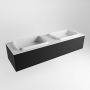 Mondiaz ERIN 150cm badmeubelset onderkast kleur Urban met 1 lade Wastafel RIDGE dubbel 2 kraangaten kleur Talc ERIN10052 - Thumbnail 3