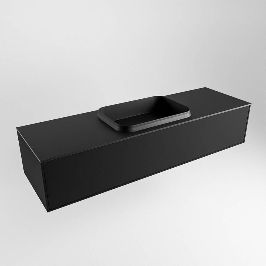 Mondiaz Erin badmeubel 150cm Urban Ridge wastafel Urban Midden zonder kraangat