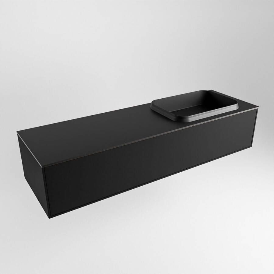 Mondiaz Erin badmeubel 150cm Urban Ridge wastafel Urban Rechts zonder kraangat