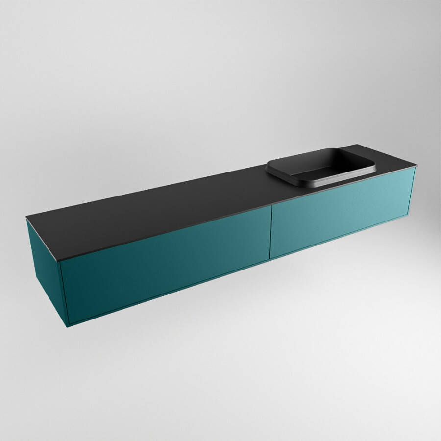 Mondiaz ERIN 200cm badmeubelset onderkast kleur Smag met 2 lades Wastafel RIDGE rechts 1 kraangat kleur Urban ERIN11223 - Foto 3