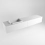 Mondiaz ERIN 200cm badmeubelset onderkast kleur Talc met 2 lades Wastafel RIDGE links 1 kraangat kleur Talc ERIN10032 - Thumbnail 3