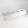 Mondiaz ERIN 200cm badmeubelset onderkast kleur Underlayment met 2 lades Wastafel RIDGE rechts 1 kraangat kleur Talc ERIN10679 - Thumbnail 3