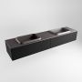 Mondiaz ERIN 200cm badmeubelset onderkast kleur Urban met 2 lades Wastafel RIDGE dubbel zonder kraangaten kleur Dark grey ERIN11561 - Thumbnail 3