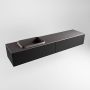 Mondiaz ERIN 200cm badmeubelset onderkast kleur Urban met 2 lades Wastafel RIDGE links 1 kraangat kleur Dark grey ERIN11562 - Thumbnail 3