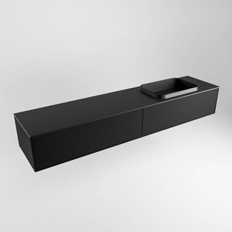 Mondiaz Erin badmeubel 200cm Urban Ridge wastafel Urban Rechts zonder kraangat