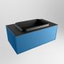 Mondiaz ERIN 80cm badmeubelset onderkast kleur Jeans met 1 lade Wastafel RIDGE midden 1 kraangat kleur Urban ERIN11124 - Thumbnail 3