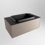 Mondiaz ERIN 80cm badmeubelset onderkast kleur Smoke met 1 lade Wastafel RIDGE midden 1 kraangat kleur Urban ERIN10920 - Thumbnail 3