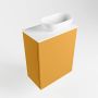 Mondiaz Fowy toiletmeubel 40x50x23cm ocher mat 1 kraangat wasbak: rechts 1 deur solid surface met blad MDF kleur wasbak: wit FOWY59002ochertalc - Thumbnail 3