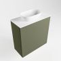Mondiaz Fowy toiletmeubel 50x50x23cm army mat 1 kraangat wasbak: links 1 deur solid surface met blad MDF kleur wasbak: wit FOWY59004armytalc - Thumbnail 3
