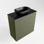 Mondiaz Fowy toiletmeubel 50x50x23cm army mat 1 kraangat wasbak: links 1 deur solid surface met blad MDF kleur wasbak: zwart FOWY59004armyurban - Thumbnail 4
