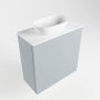 Mondiaz Fowy toiletmeubel 50x50x23cm clay mat 1 kraangat wasbak: links 1 deur solid surface met blad MDF kleur wasbak: wit FOWY59004claytalc - Thumbnail 2