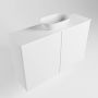 Mondiaz Fowy toiletmeubel 80x50x23cm talc mat 1 kraangat wasbak: midden 2 deuren solid surface met blad MDF kleur wasbak: wit FOWY59013talctalc - Thumbnail 3