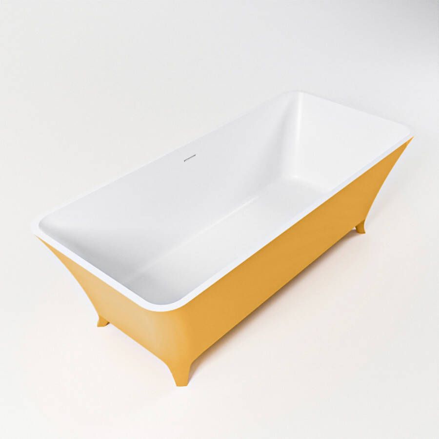 Mondiaz LUNDY vrijstaand bad 170x75cm kleur Ocher binnenbad talc BK75341093