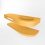 Mondiaz RIVA badmeubelsets 120x50x5.8cm 0 lades Ocher mat 0 kraangaten 1 wasbak rechts Ocher solid surface RIVA-D10102 - Thumbnail 2