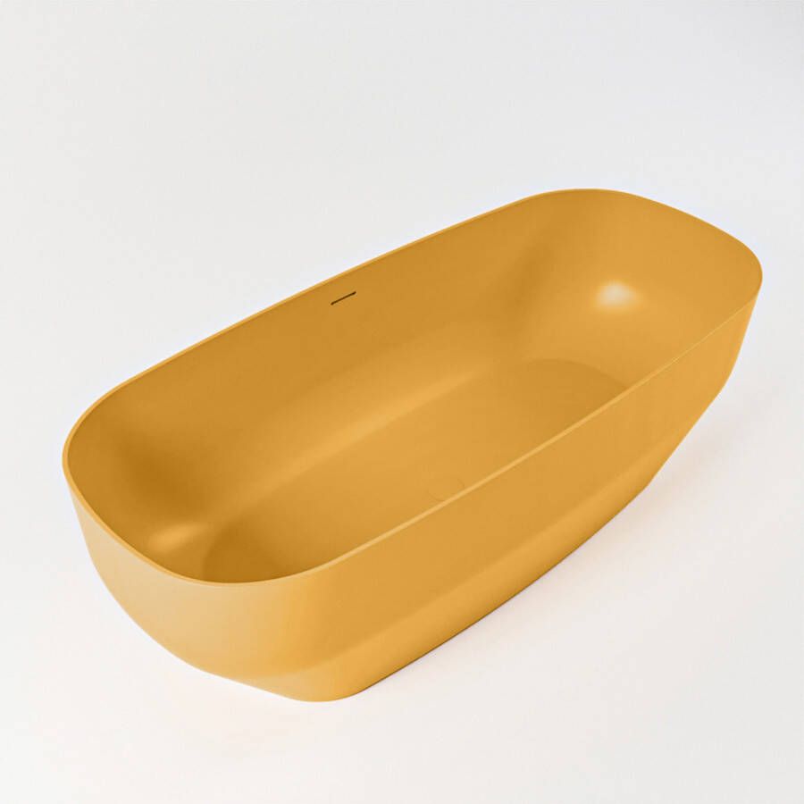 Mondiaz stone vrijstaand bad solid surface 170x75cm kleur Ocher