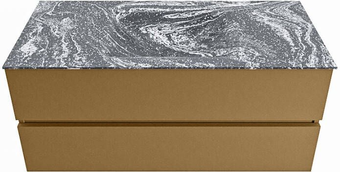 Mondiaz Vica Dlux badmeubel 110cm Oro Cloud wastafel Lava midden met 1 kraangat