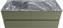 Mondiaz VICA-DLUX 120cm badmeubel onderkast Army 4 lades. Inbouw wastafel CLOUD links zonder kraangat kleur Lava. - Thumbnail 2