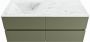 Mondiaz VICA-DLUX 120cm badmeubel onderkast Army 4 lades. Inbouw wastafel CLOUD links 1 kraangat kleur Opalo. - Thumbnail 2