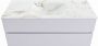 Mondiaz VICA-DLUX 120cm badmeubel onderkast Cale 2 lades. Inbouw wastafel CLOUD midden zonder kraangat kleur Frappe. - Thumbnail 2