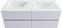 Mondiaz VICA-DLUX 120cm badmeubel onderkast Cale 4 lades. Inbouw wastafel CLOUD dubbel 2 kraangaten kleur Opalo. - Thumbnail 2