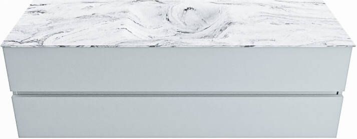 Mondiaz Vica Dlux badmeubel 150cm Clay Cloud wastafel Glace midden met 1 kraangat