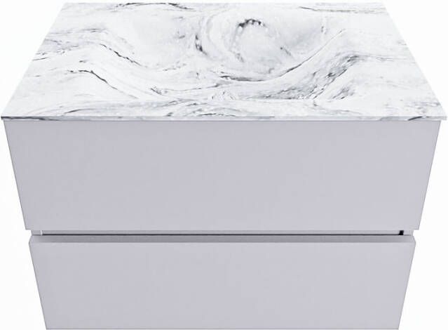 Mondiaz Vica Dlux badmeubel 70cm Cale Cloud wastafel Glace midden zonder kraangat