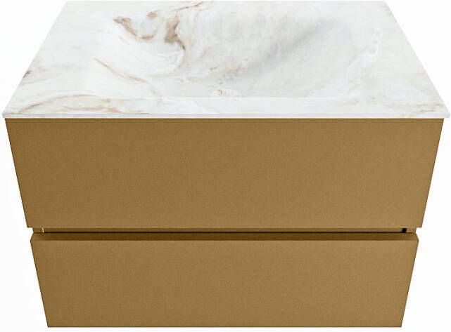 Mondiaz Vica Dlux badmeubel 70cm Oro Cloud wastafel Frappe midden zonder kraangat