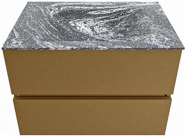 Mondiaz Vica Dlux badmeubel 70cm Oro Cloud wastafel Lava midden zonder kraangat