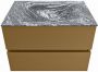 Mondiaz VICA-DLUX 70cm badmeubel onderkast Oro 2 lades. Inbouw wastafel CLOUD midden zonder kraangat kleur Lava. - Thumbnail 2