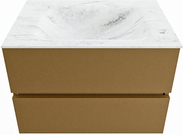 Mondiaz Vica Dlux badmeubel 70cm Oro Cloud wastafel Opalo midden zonder kraangat