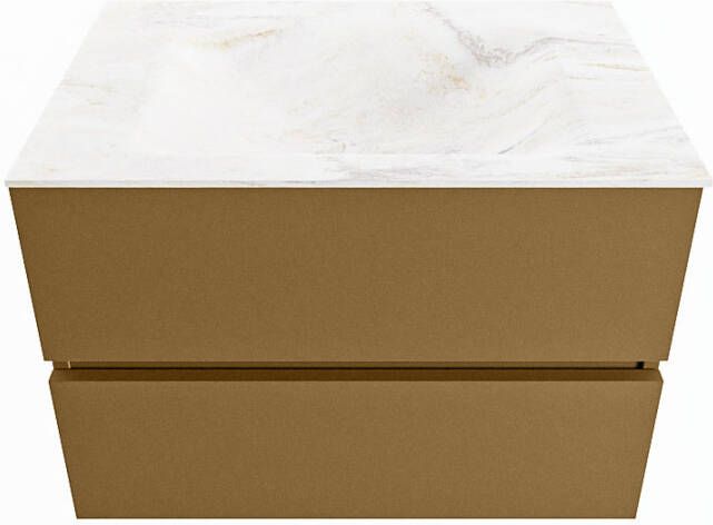 Mondiaz Vica Dlux badmeubel 70cm Oro Cloud wastafel Ostra midden zonder kraangat