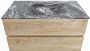 Mondiaz VICA-DLUX 90cm badmeubel onderkast Washed Oak 2 lades. Inbouw wastafel CLOUD midden 1 kraangat kleur Lava. - Thumbnail 2