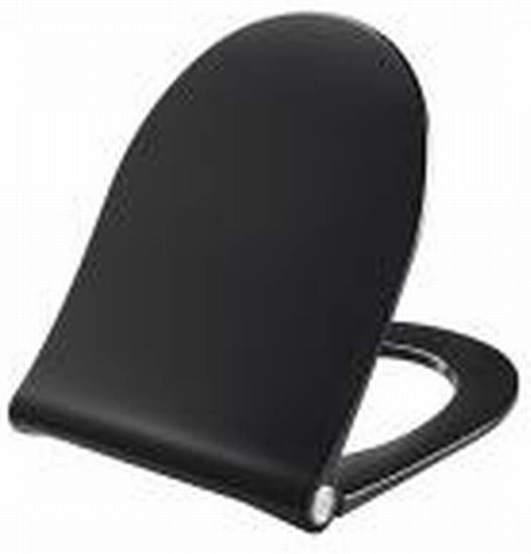 Pressalit Sway d2 closetzitting met softclosing en quickrelease zwart 994001-df4999