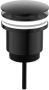 Regn pop-up wastafelafvoerplug gunmetal black PVD - Thumbnail 1