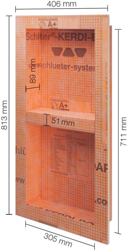 Schluter Kerdi-Board-N betegelbare inbouwnis 30 5x71 1cm