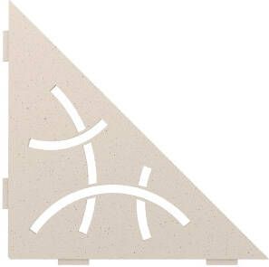 Schluter Shelf-E-S1 hoekplanchet 21x21cm Curve ivoor