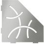 Schluter Shelf-E-S2 planchet 19.5x19.5x0.5cm inbouw Driehoek Perforatie: Curve RVS geborsteld ses2d6eb - Thumbnail 2