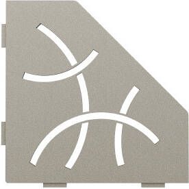 Schluter Shelf-E-S2 hoekplanchet 19 5x19 5cm Curve steengrijs