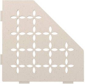 Schluter Shelf-E-S2 hoekplanchet 19 5x19 5cm Floral ivoor