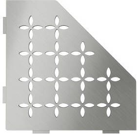 Schluter Shelf-E-S2 hoekplanchet 19 5x19 5cm Floral RVS geborsteld