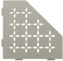 Schluter Shelf-E-S2 planchet 19.5x19.5x0.5cm inbouw Driehoek Perforatie: Floral gecoat steengrijs ses2d5tssg - Thumbnail 2
