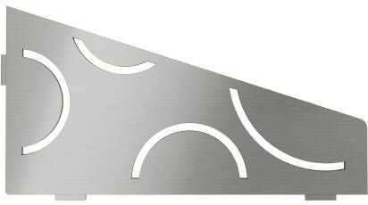 Schluter Shelf-E-S3 hoekplanchet 29 5x15 4cm Curve RVS geborsteld