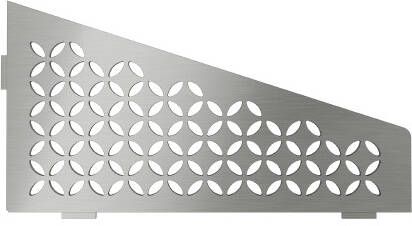 Schluter Shelf-E-S3 hoekplanchet 29 5x15 4cm Floral RVS geborsteld