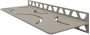 Schluter Shelf-W-S1 planchet 30x11.5x0.5cm inbouw Rechthoek Perforatie: Curve gecoat steengrijs sws1d6tssg - Thumbnail 2
