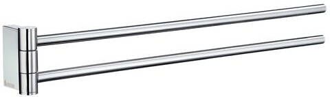 Smedbo Air Handdoekhouder 44x6.4x4.5cm ophangen Massief messing Chroom AK326