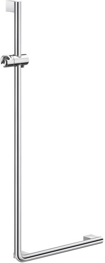 Smedbo Douche Glijstang En Greep Living L-vorm Links 53x110 cm Gepolijst Chroom