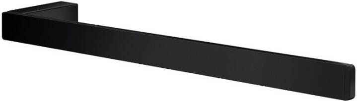 Smedbo Outline Handdoekhouder 38x2.2x5.2cm ophangen Aluminium Mat zwart FB211